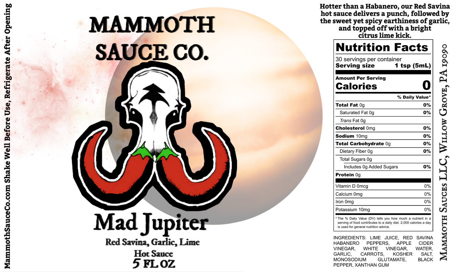 Mad Jupiter Hot Sauce